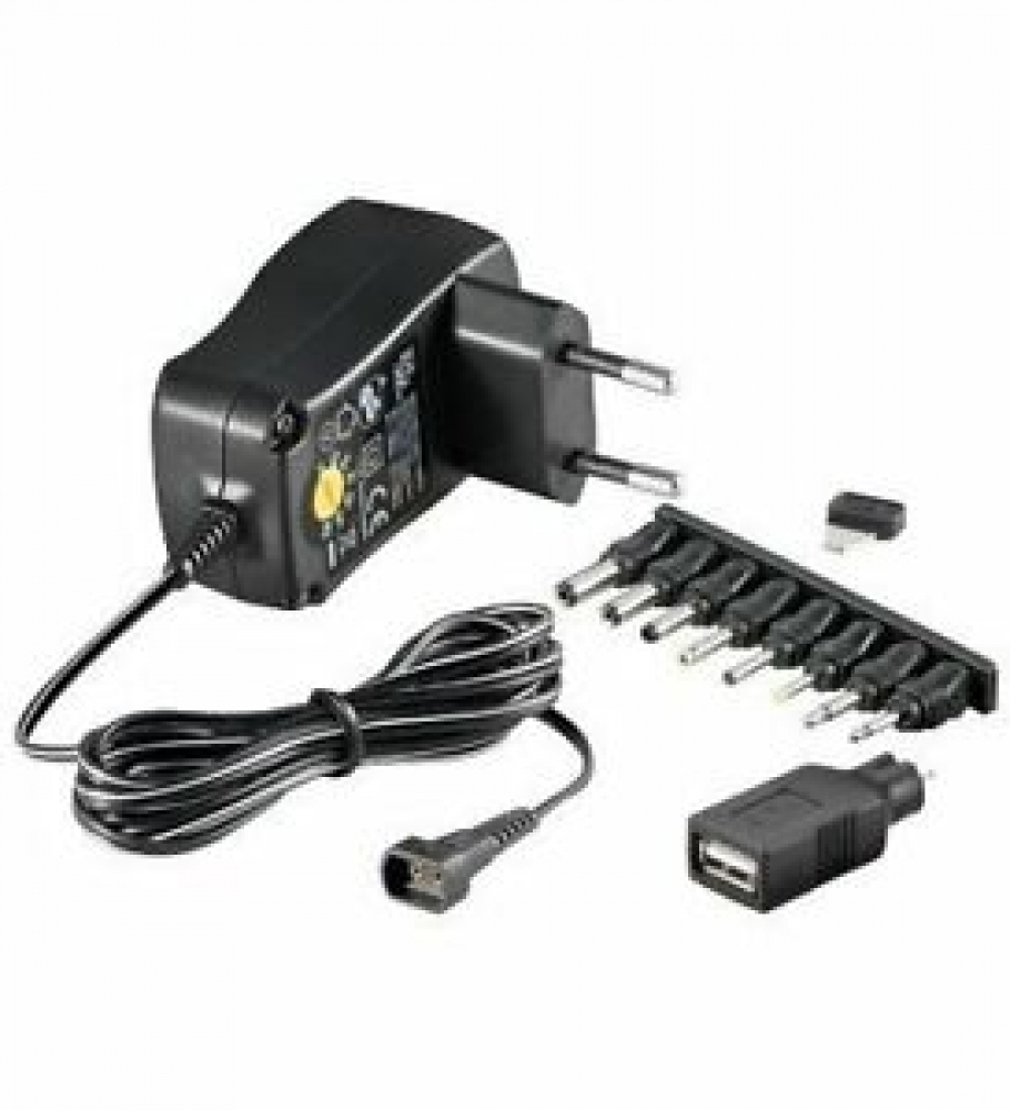 Universal - Netzteil 3 - 12Volt ,Gleichstrom DC, für Lämpchen und LED.